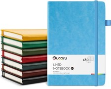 Lined Journal Notebook, 8 Pack, 180 Pages, A5 Journals for Writing, 100 GSM T...