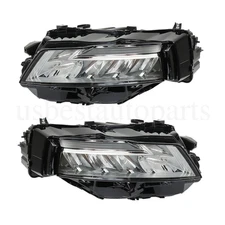Headlights Pair Chrome LED For 2021 2022 2023 Nissan Rogue Headlamps Left+Right