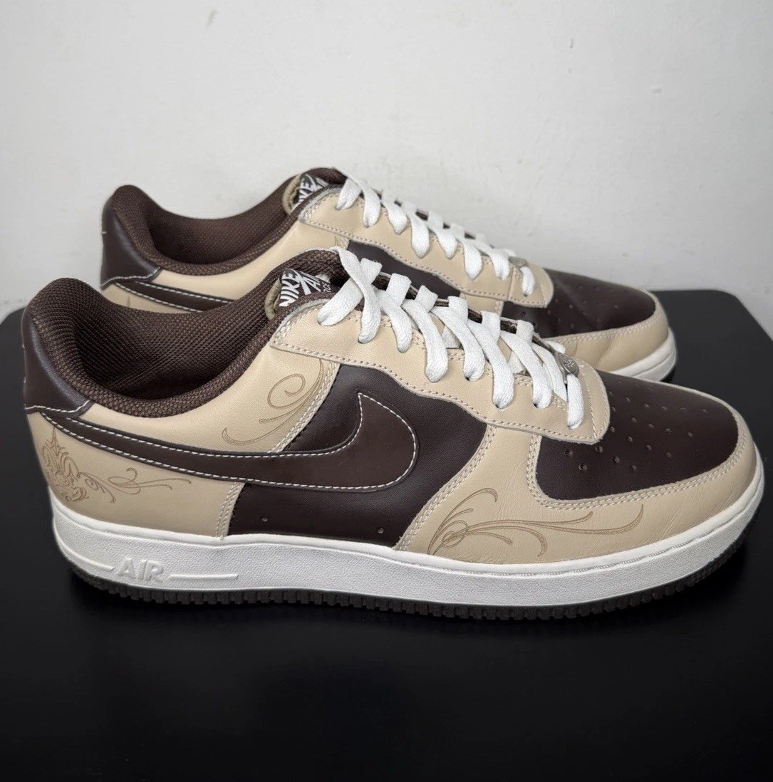 2005 Nike Air Force 1 Low Mr. Cartoon Brown Pride sz 10.5 rare