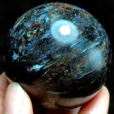 221g Natural Fireworks Quartz Ball Crystal Sphere Mineral Specimen Healing X31
