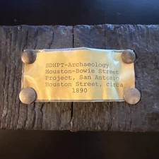 Antique c1890 ☆ Creosote Pine Wooden Paver ☆ Houston Street San Antonio Texas