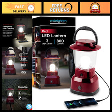 Bright LED Camping Lantern - 800 Lumens, USB Rechargeable, 200-Hour Runtime, Eme