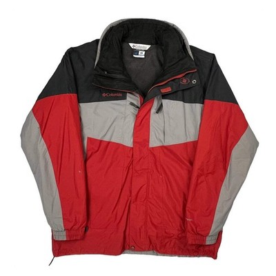 Columbia Ski Jacket - Large Red Polyester