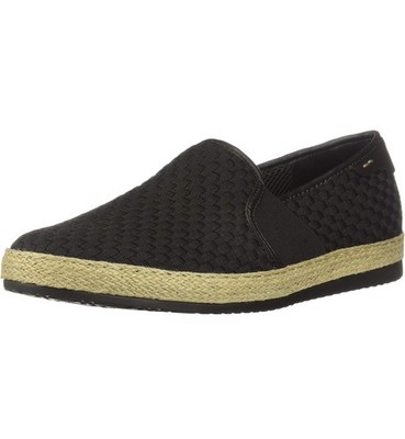 Geox Men's Copacabana Slip On Woven Shoe Size 10 Dark Brown