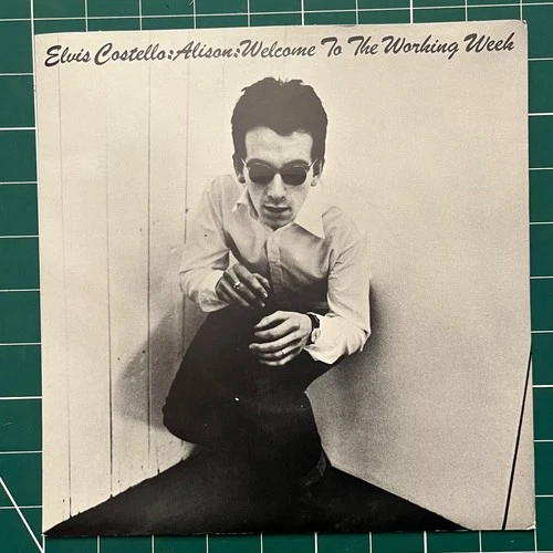 ELVIS COSTELLO ALISON  UK  VINTAGE  STIFF 1977 PS 45 NEAR MINT VINYL & SLEEVE