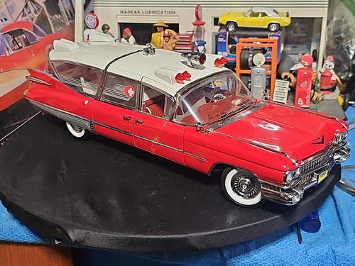 VINTAGE Precision Miniatures 59 Cadillac Superior Crown Royale Ambulance Sunset - Picture 4 of 24