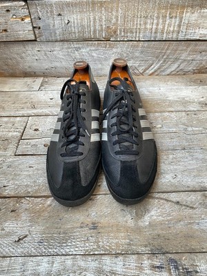 Vintage 80's Adidas Beckenbauer allround black low-top sneakers sz