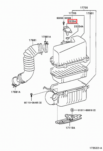 Genuine Lexus RX300 MCU35 RX330 MCU38 MCU33 RX400 h MHU33 MAF AFM Air Flow Meter - Picture 9 of 20