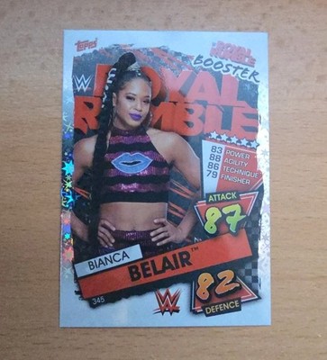 WWE Card # 346 BIANCA BELAIR Topps Slam Attax 2021 Wrestling Diva Foil Booster