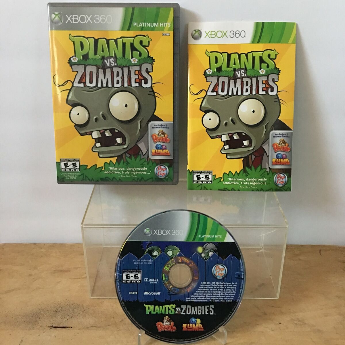 Jogo Plants vs. Zombies + Peggle + Zuma - Xbox 360 - MeuGameUsado