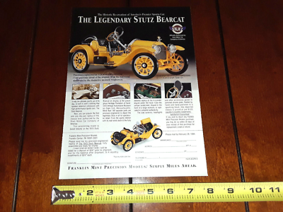 1915 STUTZ BEARCAT FRANKLIN MINT ORIGINAL 1994 AD | eBay