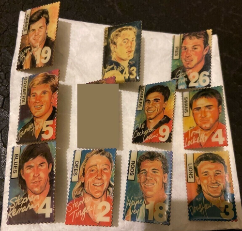 10 AFL, VFL Club 10 & Player's Choice pins, badges, feat. Wayne Carey, Lockett. - Picture 3 of 6