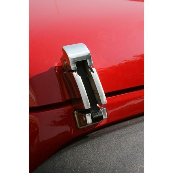 Attache capot Jeep Wrangler JK en acier inoxydable anti-corrosion
