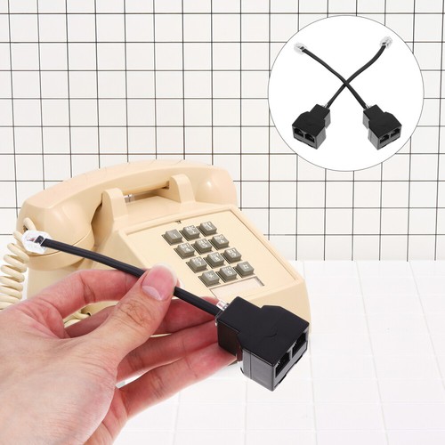 2 Pcs Telephone Line Splitter Landline Cord Converter - Zdjęcie 12 z 12