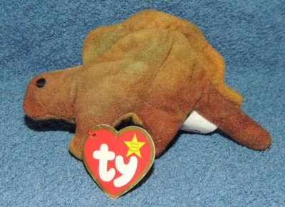 Original Ty Teenie Beanie STEG Stegosaurus Dinosaurier mit Tag