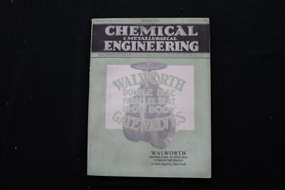 1928 MARCH CHEMICAL ENGINEERING MAGAZINE - WALWORTH COVER - E 10258