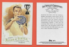 2016 Topps Allen & Ginter Paul McBeth #249 Disc Golf Champ