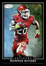 2022 SAGE #ART-RR Ronnie Rivers Rookie Artistry Fresno State Bulldogs