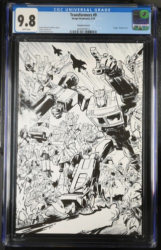 2024 Image/Skybound Jason Howard Transformers #9 Virgin Variant Cover G CGC 9.8