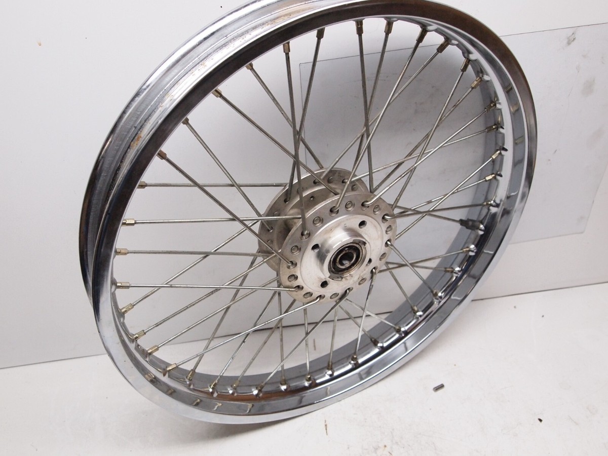 79 Kawasaki Kz750 KZ 750 B OEM Front Wheel Rim Hub Spoked