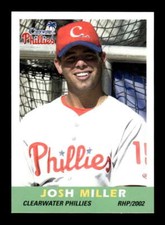 2002 Grandstand Clearwater Philliess #15 Josh Miller NM-MT BXCP01