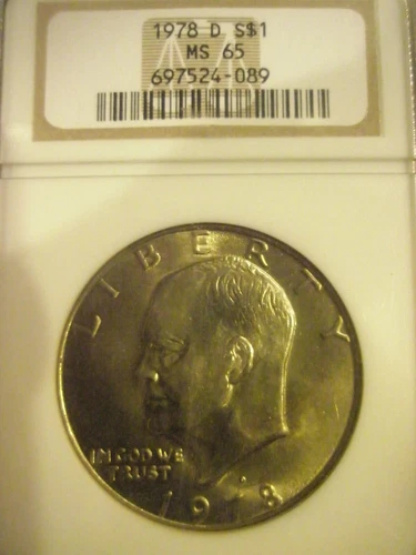 1978-D Eisenhower $1 IKE Dollar - NGC MS65 Uncirculated