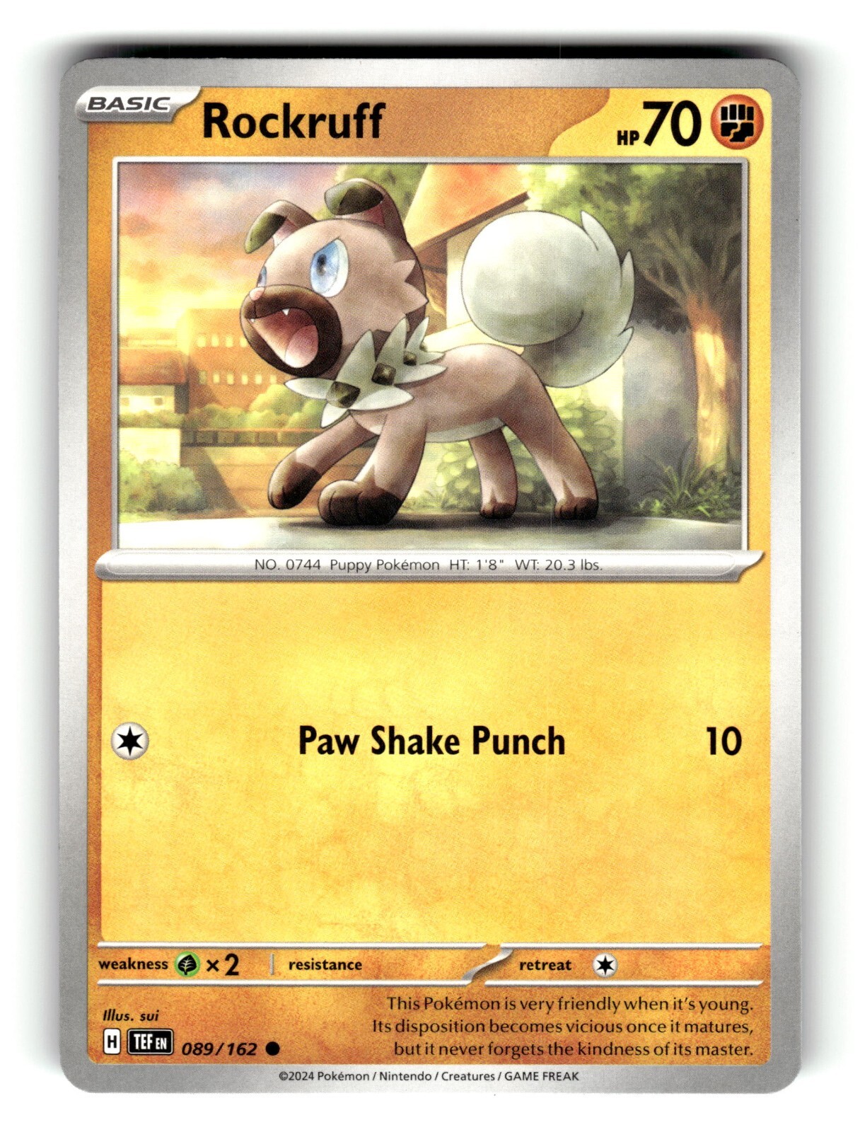Pokemon Temporal Forces Rockruff 89/162