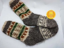 Awesome soft socks thick warm long natural sheep wool 100% Handmade All Sizes