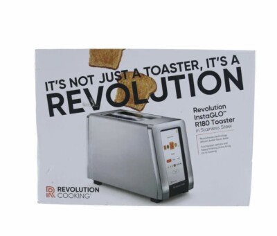 New Revolution Cooking R180 2-Slice Smart Toaster Stainless Steel  313023742711|