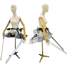 Attack on Titan 3D Maneuver Gear Cosplay Prop Set Blade Mikasa Wearable Weapon