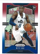 2019-20 Panini Prizm Prizms Red White and Blue #300 Miye Oni Rookie Utah Jazz