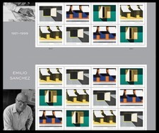 US 5594-5597 5597b Emilio Sanchez F horz gutter block 20 A MNH 2021