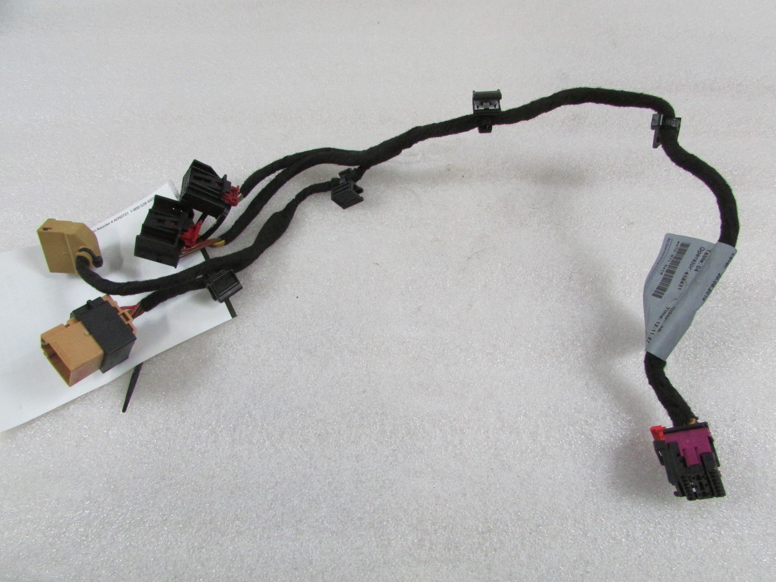 Lamborghini Huracan, Pigtail to Rear CBX Wire Harness, Used, P/N 4T0971641