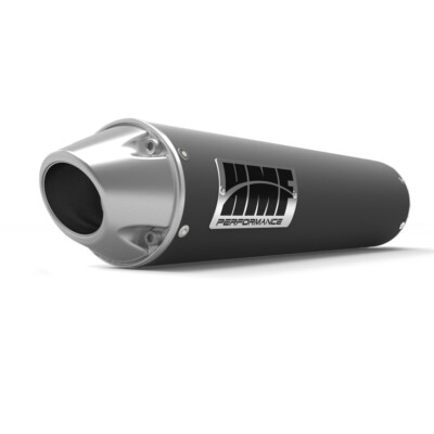 HMF Performance Gun Metal Slip On Exhaust Polished Euro Cap Predator 03-07