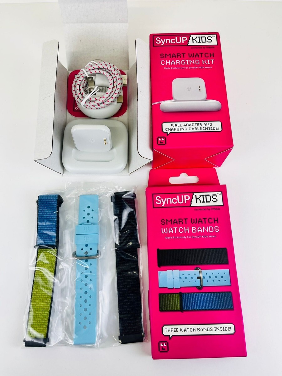 T-Mobile SyncUP Kids Smartwatch Charging Kit Bands New