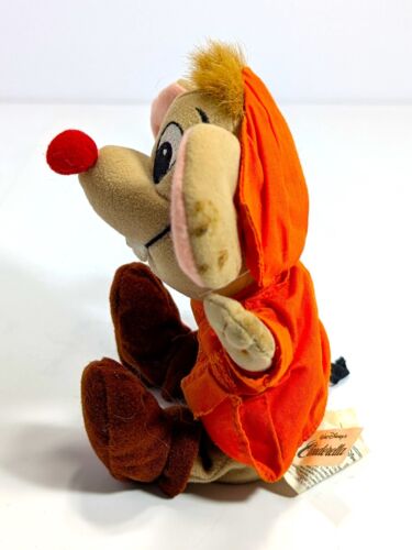 Disney Cinderella Jaq Mouse Plush 8" Bean Bag Beanie Stuffed Toy - Picture 2 of 8
