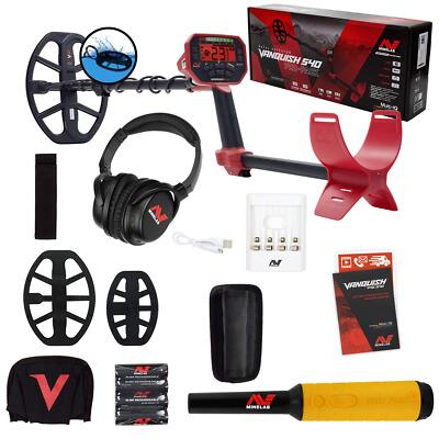 Minelab Vanquish 540 Pro Pack Detector with 2 Coils and Pro-Find 35 Pinpointer