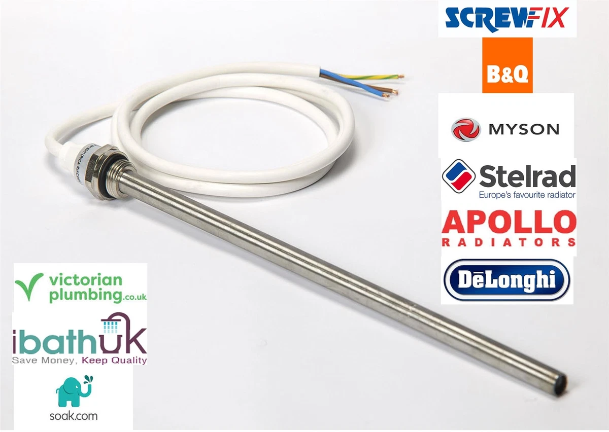 New PTC Energy Efficient Towel Rail Heating Element 300w 200w 500w 600w  IP55 | eBay