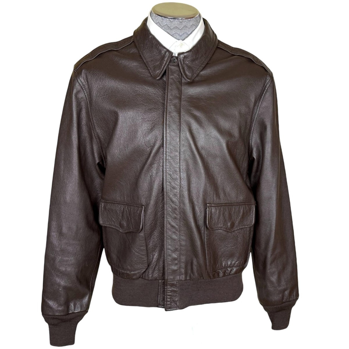 Vintage Leather A2 Flight Jacket 1980s Willis & Geiger NY Vintage Leather A2 Flight Jacket 1980s Willis & Geiger NY