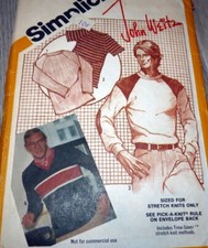 VTG 1970s MENS SHIRT Designer John Weitz Sewing Pattern Chest 40