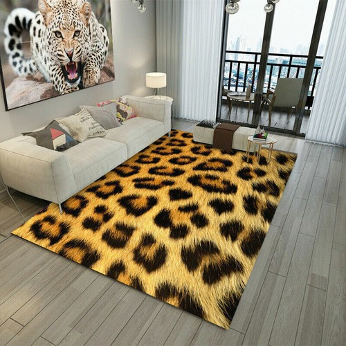 Animal Print Fußmatte Teppich Tiger Leopard Teppich Wohnzimmerteppich Flurläufer Carpet - Bild 36 von 120