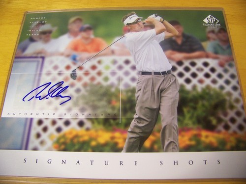 Robert Allenby & Hunter Mahan 04 SP UDA AuthenticatedSignature Shots 8x10 Photo - Picture 2 of 4