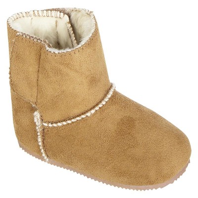 tan faux fur boots