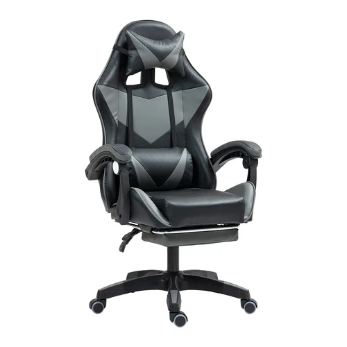 Gaming Massage Chair Footrest Office Computer PC Racing Recliner Swivel Seat - Picture 17 of 25
