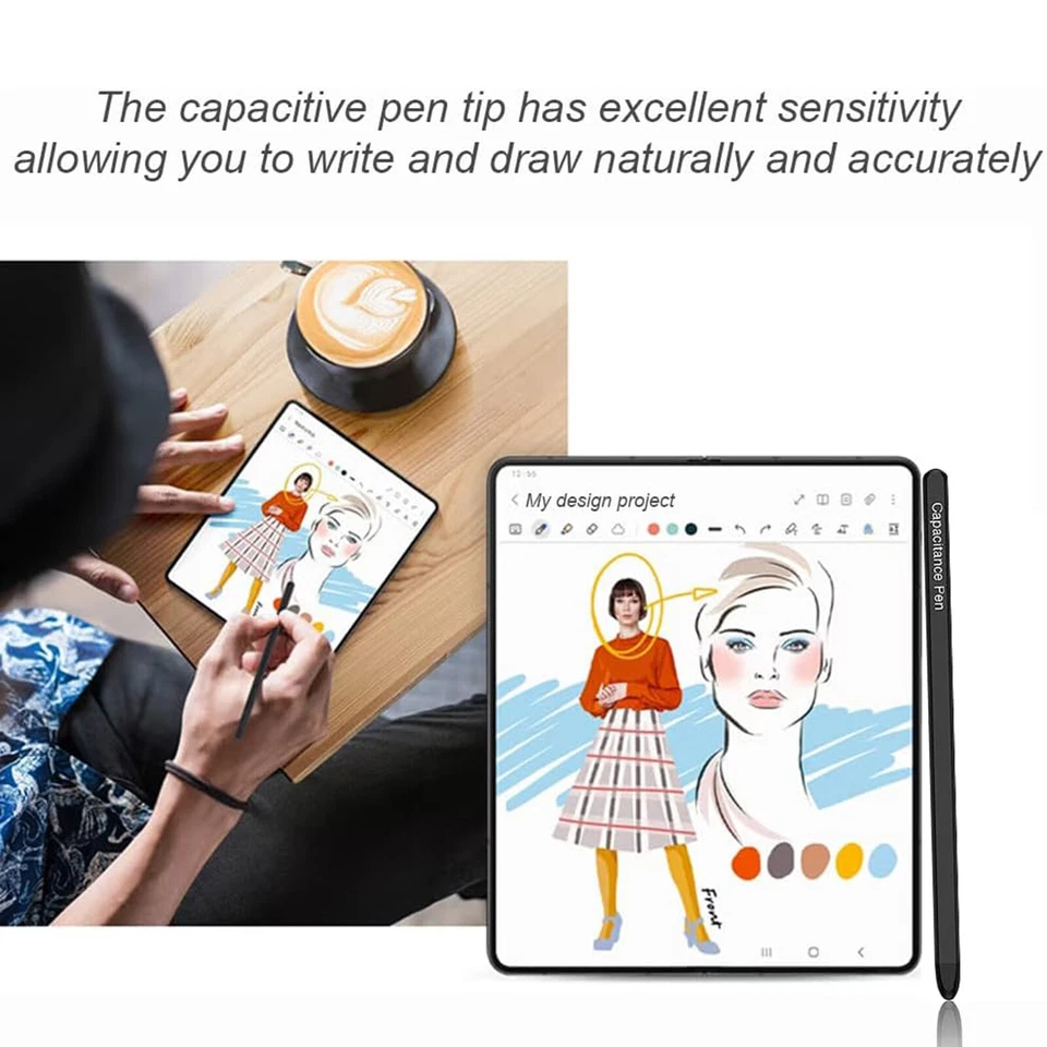 For Samsung Galaxy Z Fold7 Fold6 Fold5 5G Active Stylus Pen Capacitive Touch - Image 4 of 4