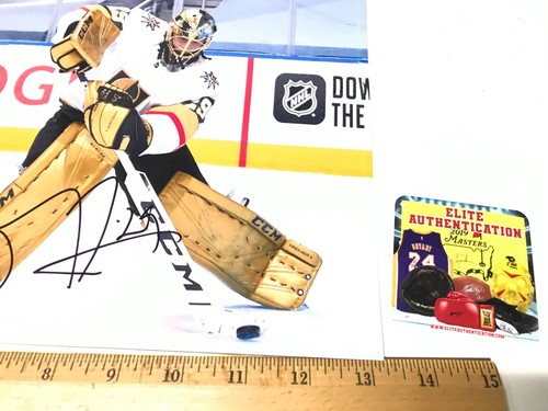 MARC ANDRE FLEURY Knights Signed Autographed Matted 8x10 Glossy Photo with COA - Picture 2 of 6