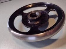 DAVIS MODEL 'D' POLISHED HAND BALANCE WHEEL Minnesota sewing machine Portable T