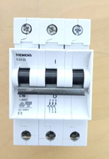 Siemens 5SX23 C10 Circuit Breaker 10A 400VAC 3 Pole