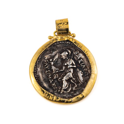 Alexander the Great Coin Pendant – 14K Gold and Sterling Silver Ancient Greek - Picture 6 of 10