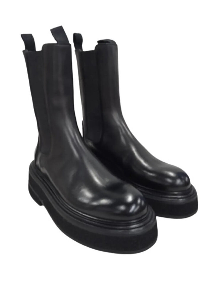 Marsell ブーツ Men's leather Ankle Boots, handcrafted zip up Booties | Marsèll